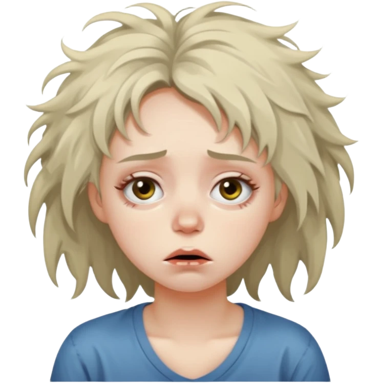 Hungover girl emoji
