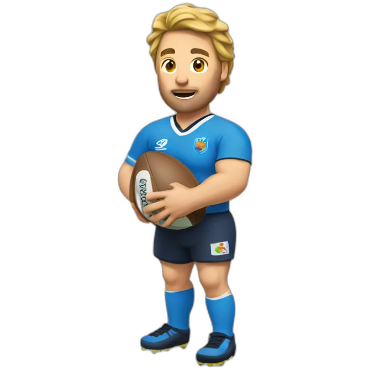 Un rugbyman qui boit emoji
