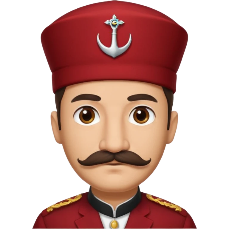 I want an emoji of a turkish man with a mustache with him wearing the traditional red thing on top of their head emoji