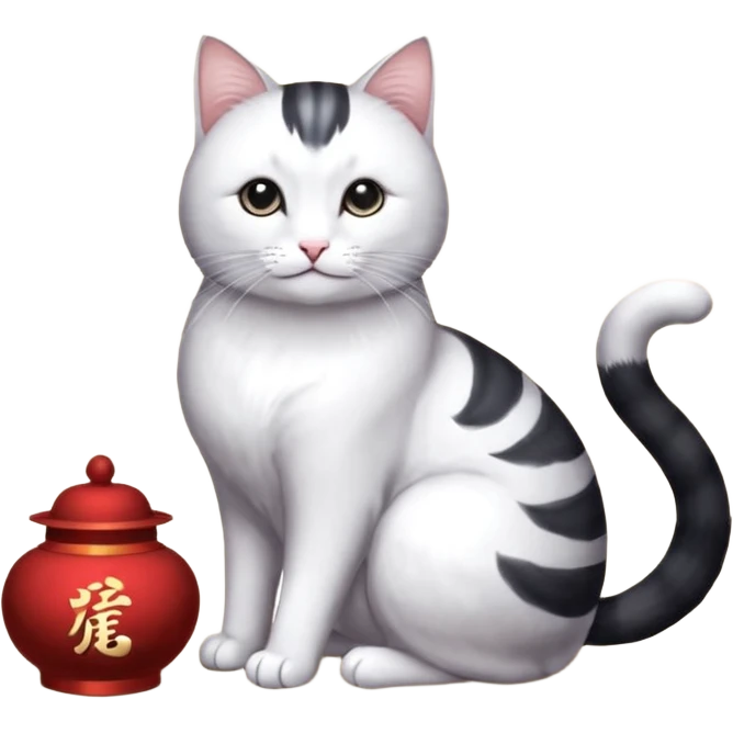 一只穿纱裙的快乐的小橘猫 emoji