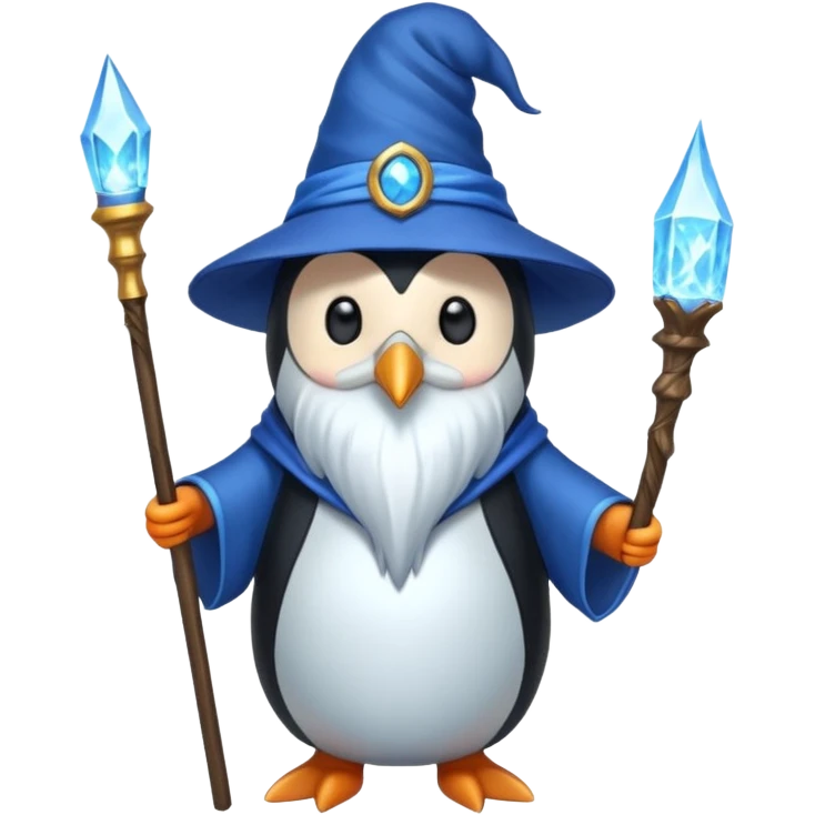 Penguin Wizard emoji