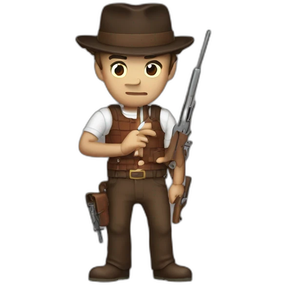 Freddy avec une arme emoji