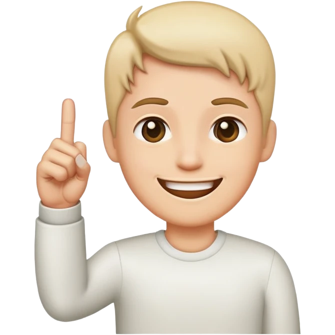 Smile with middle finger emoji