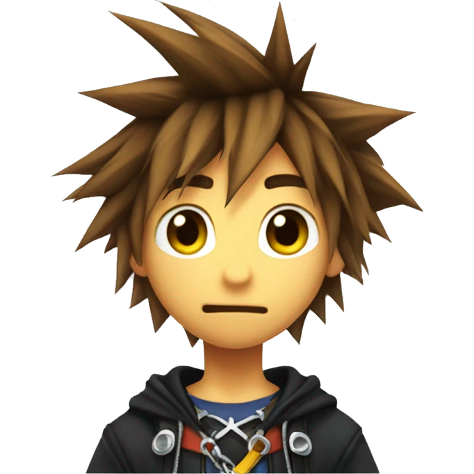 Sora from kingdom hearts  emoji