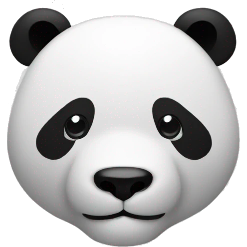 Panda outline emoji