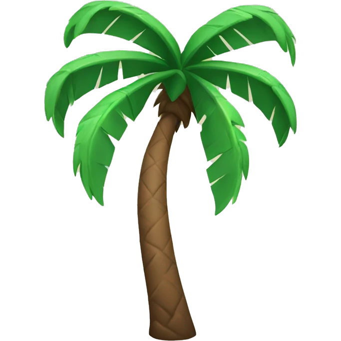 A palm tree with two muscular arms emoji
