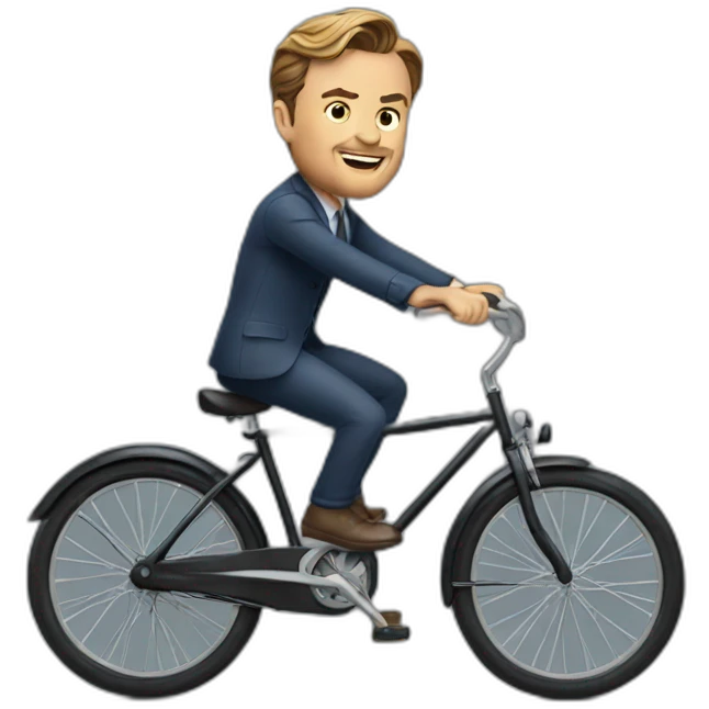 Leonardo DiCaprio riding a bike emoji