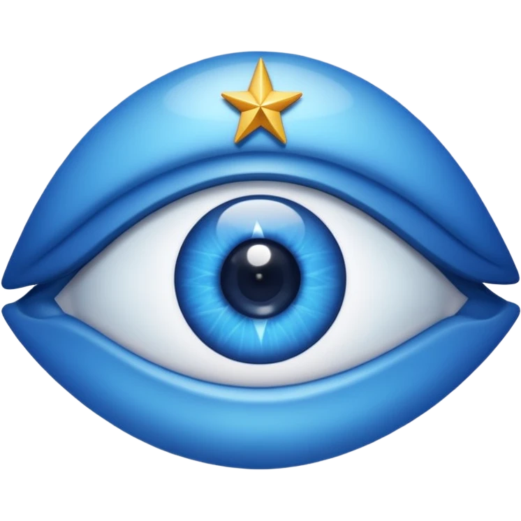 Eye with a star inside emoji