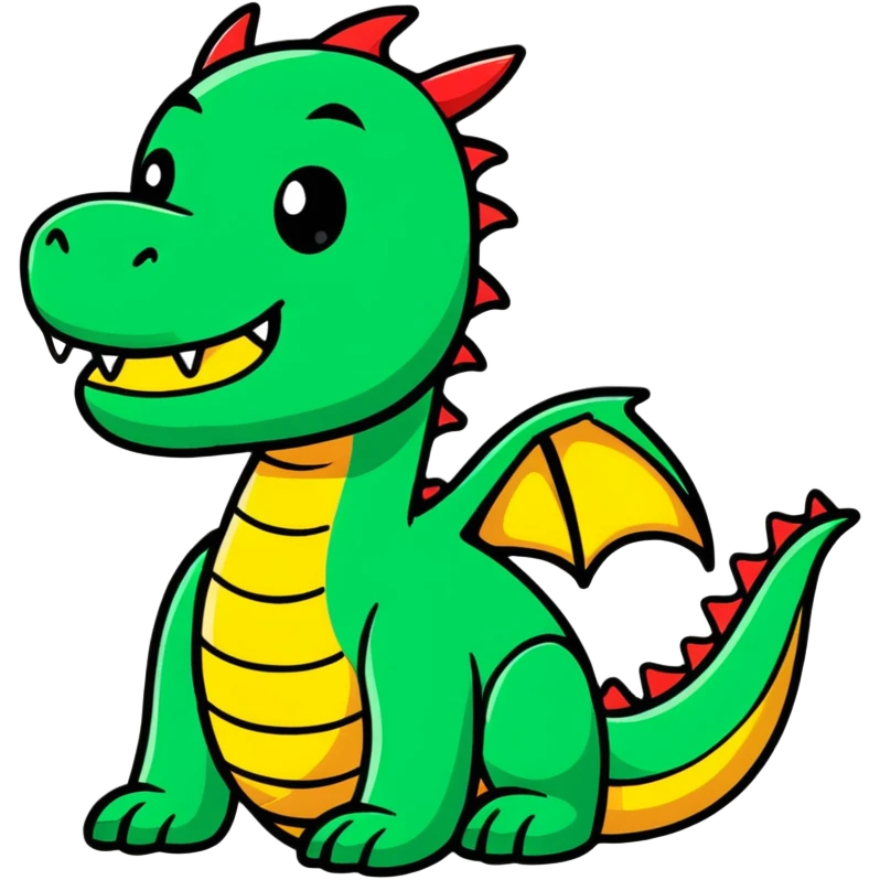 cartoon dragon emoji