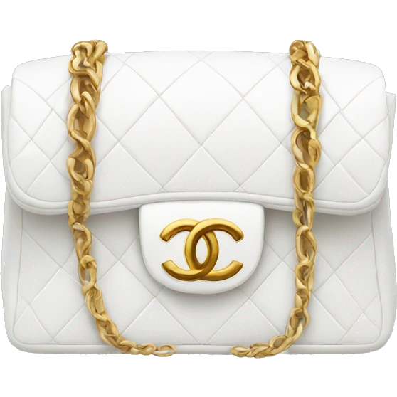 white chanel bag emoji