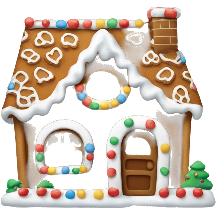 Gingerbread house emoji
