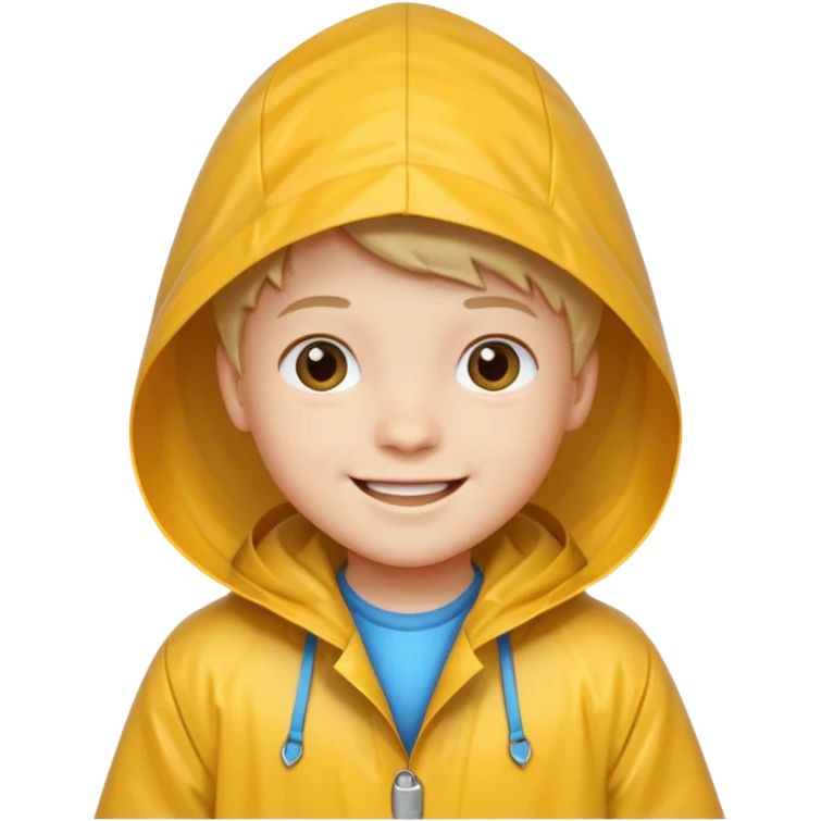 kid with raincoat emoji