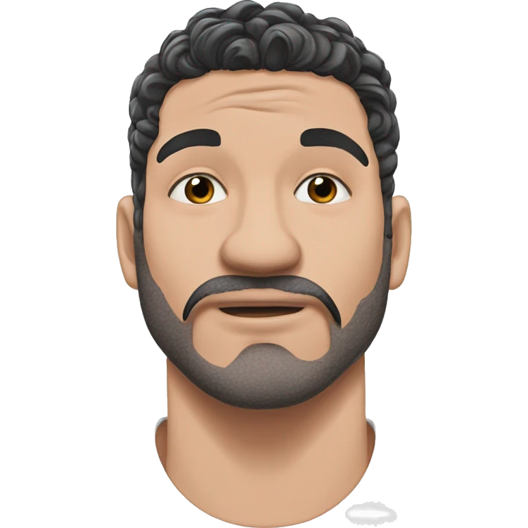 serious man in profile emoji