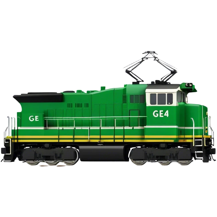 Locomotive (Freight) - GE ES44AC (Model Year: 2021) (Iconic colour: Green and black) emoji
