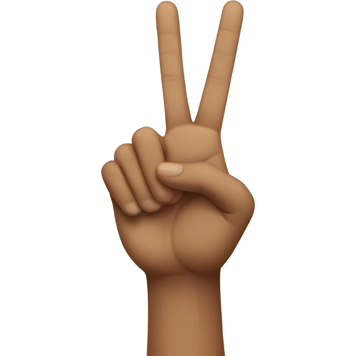 Peace sign emoji