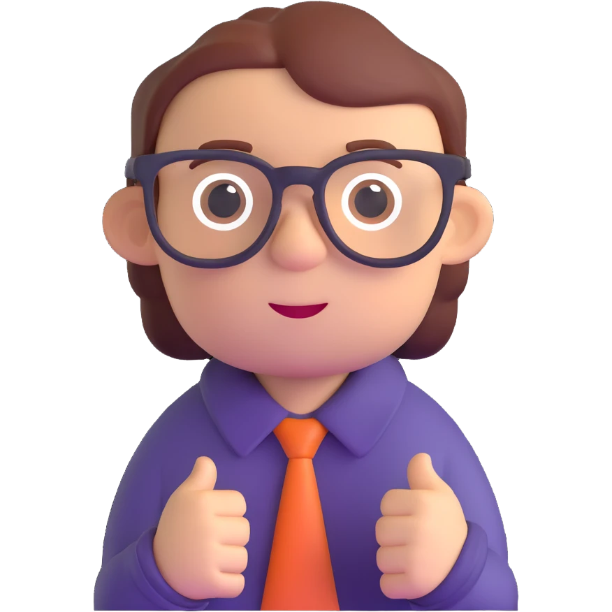 Ralph character with glasses emoji