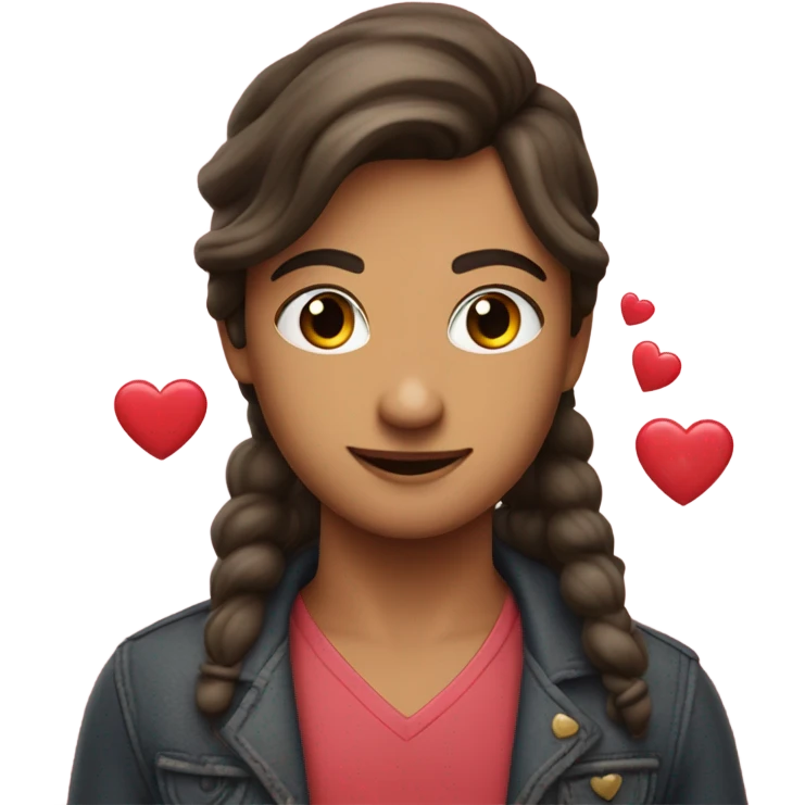 Hearts with Fleming emoji