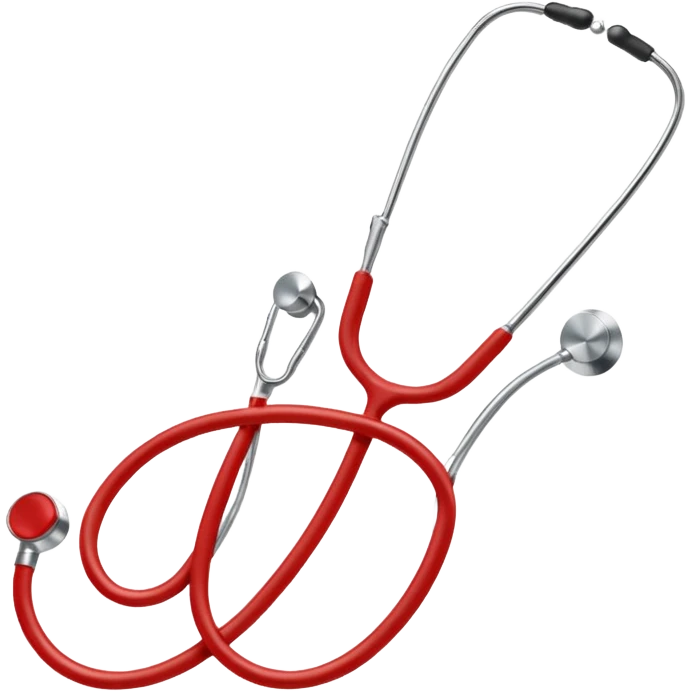 red stethoscope bolder emoji