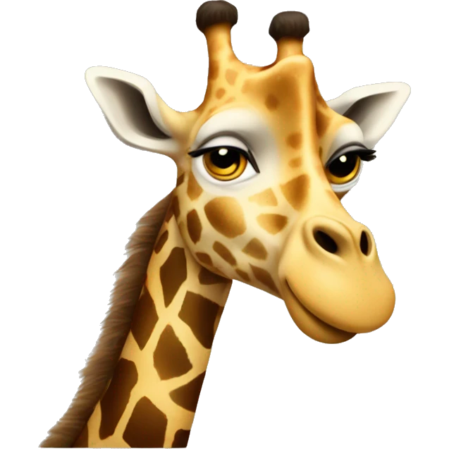 Giraffe with banga emoji