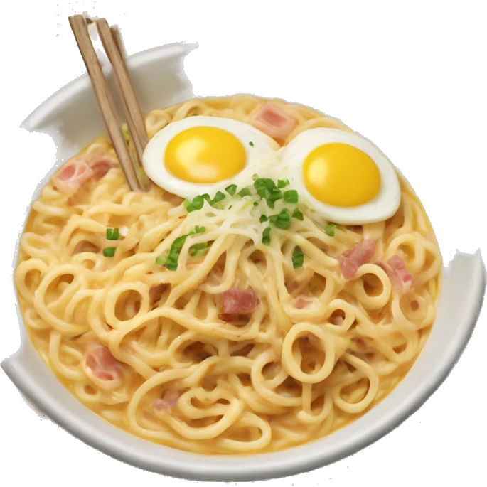 Carbonara Buldak ramen emoji