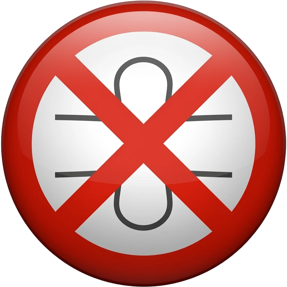 красный крест запрещающий emoji