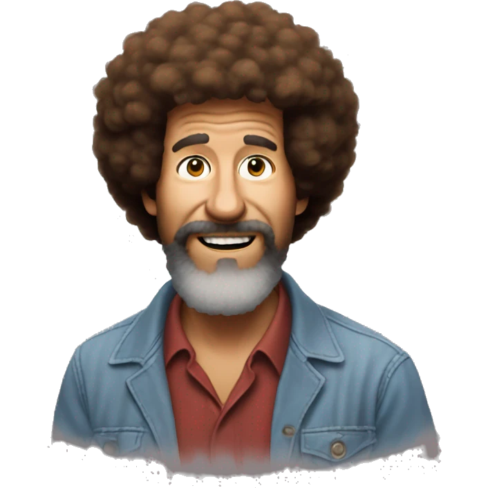 speechless bob ross emoji