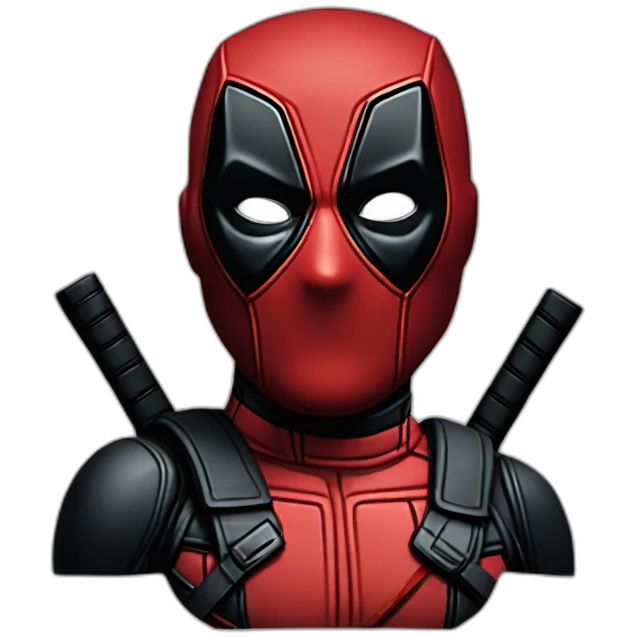 deadpool with suit emoji