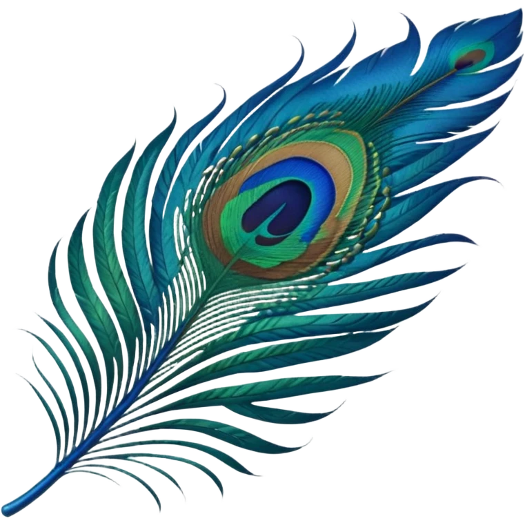 Peacock feather emoji