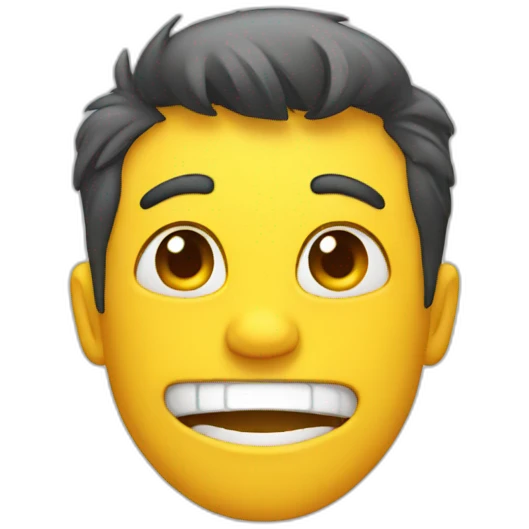 stressed smile emoji