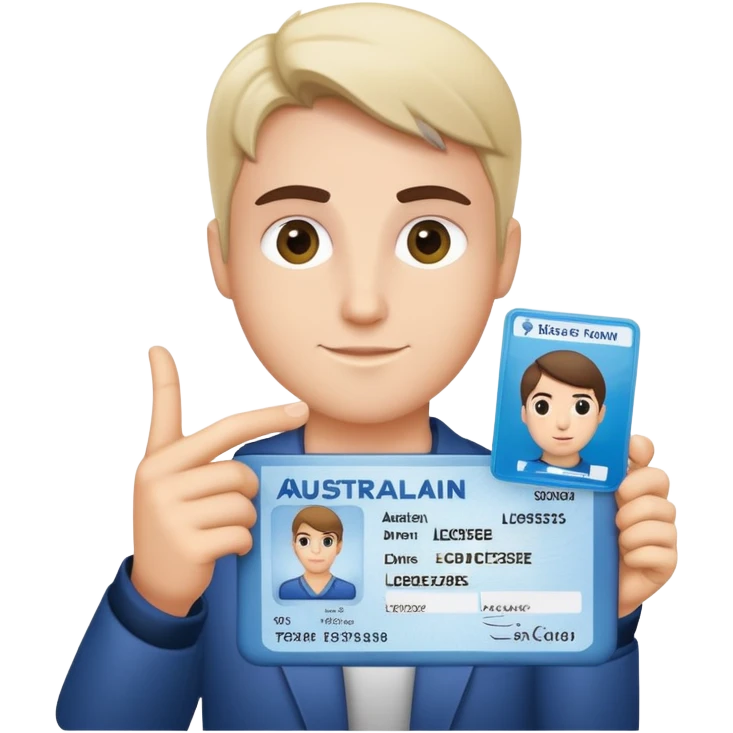 drivers license australia emoji