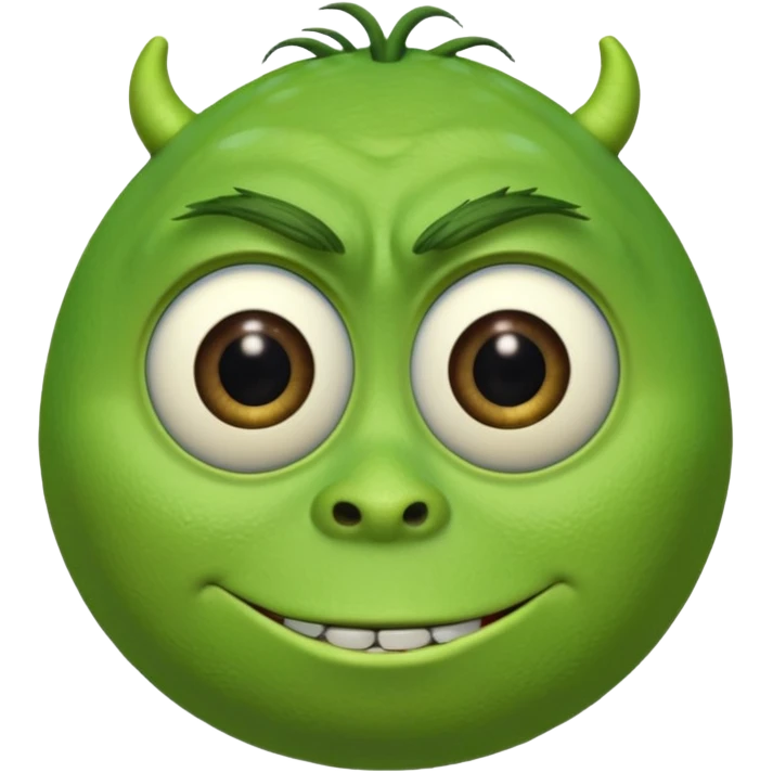 Mike Wazowski from the monsters inc movie emoji