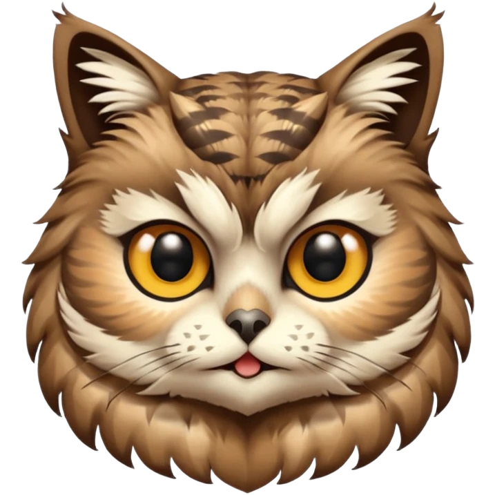 Owl cat emoji
