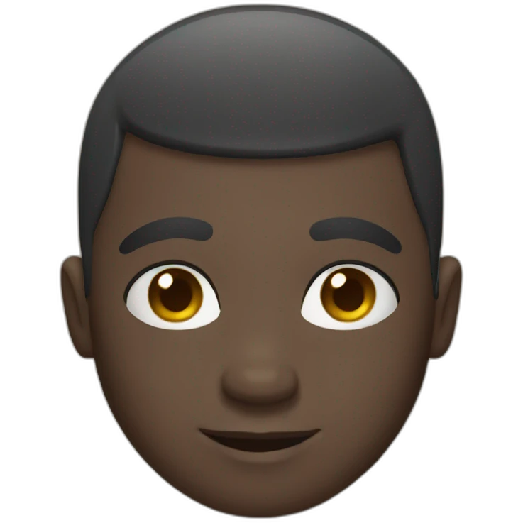 bald black guy emoji