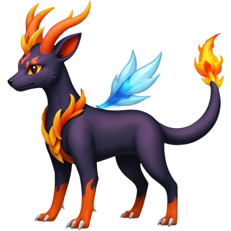 
Canine-Houndoom-Amaura-Salandit-Noibat-Flareon-Fakémon-fusion (full body) emoji