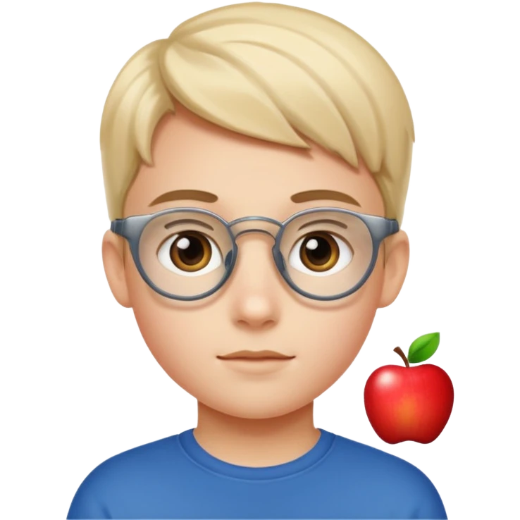 gen z kid with apple vision pro on emoji