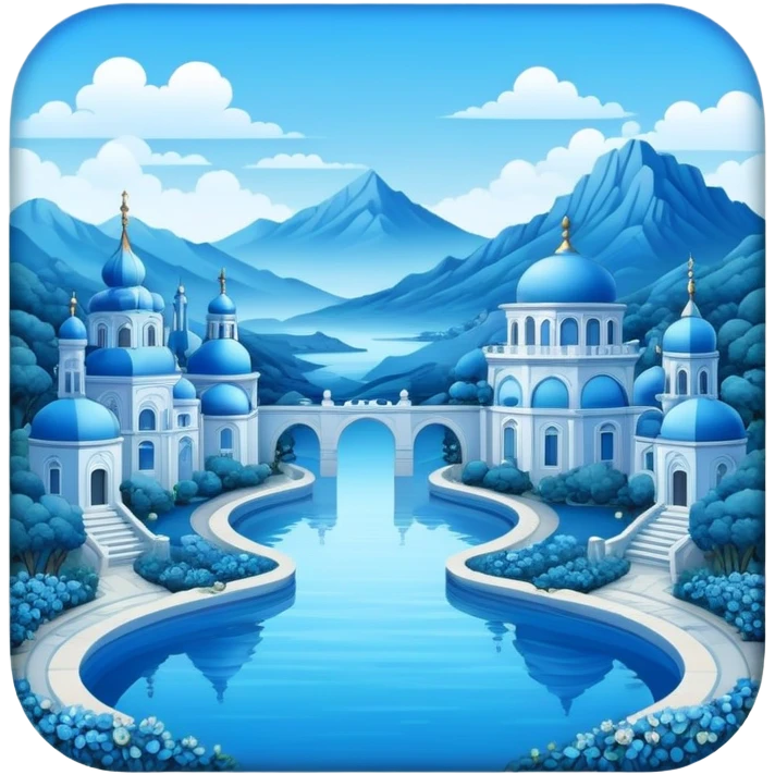 Blue Aesthetic Scenery Deco emoji