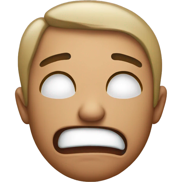 Annoyed face with tongue  out emoji