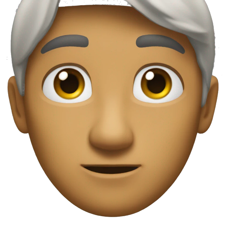 avatar calvo canoso ojos v emoji