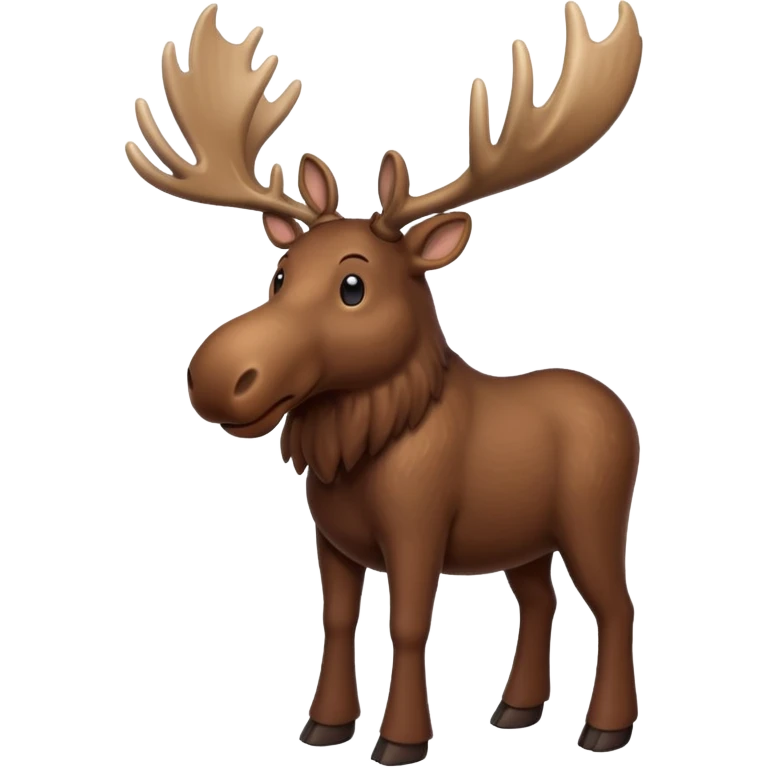 Moose head and body emoji