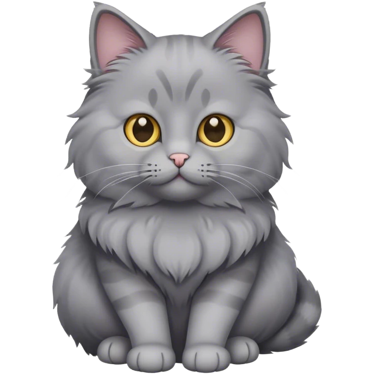 Gray cat emoji
