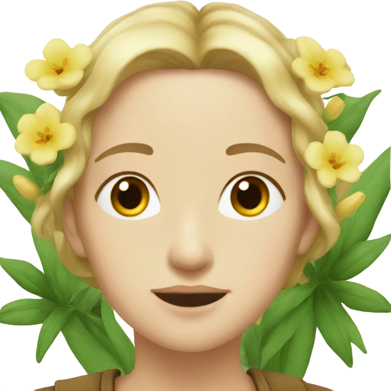 The Leavened flower emoji