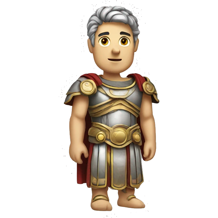 Roman man robot emoji