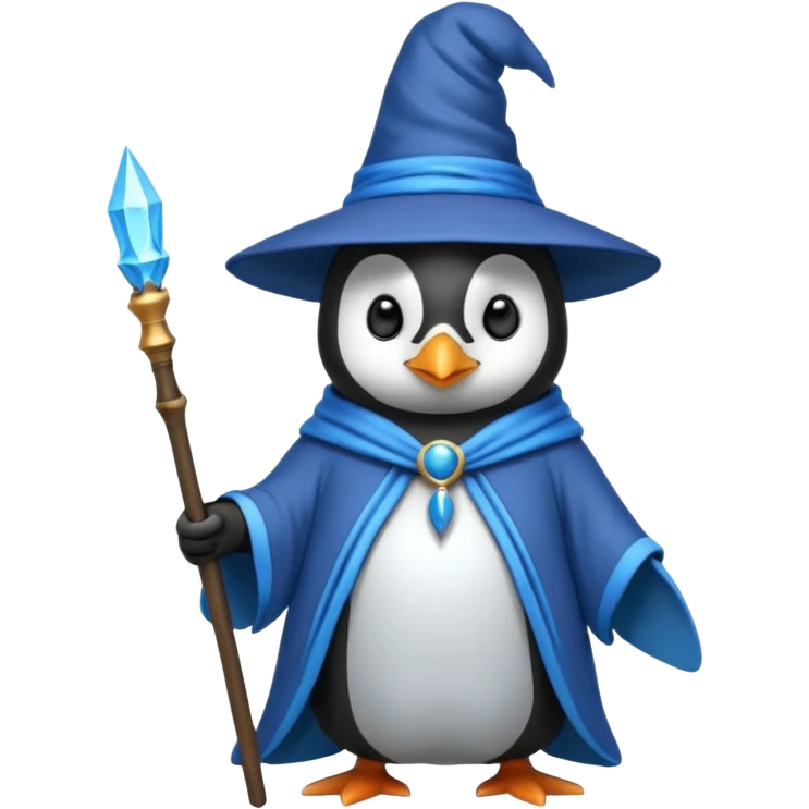 Penguin Wizard emoji