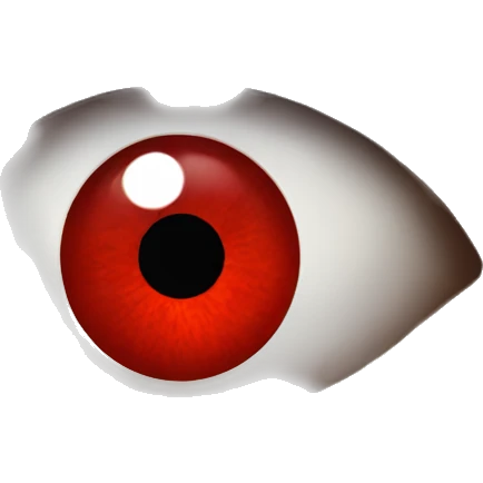 Red eyes emoji