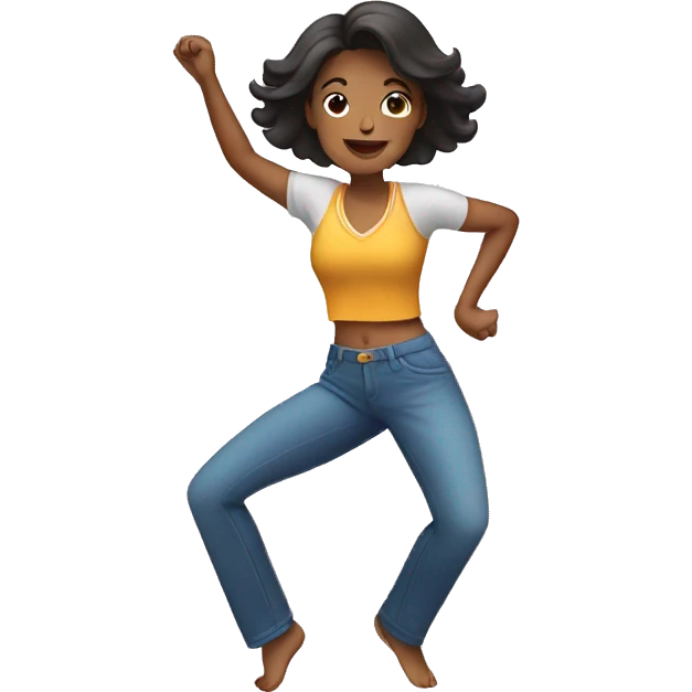 mujer bailando emoji