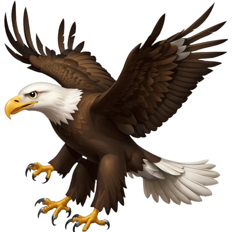 Bald eagle holding rifle  emoji