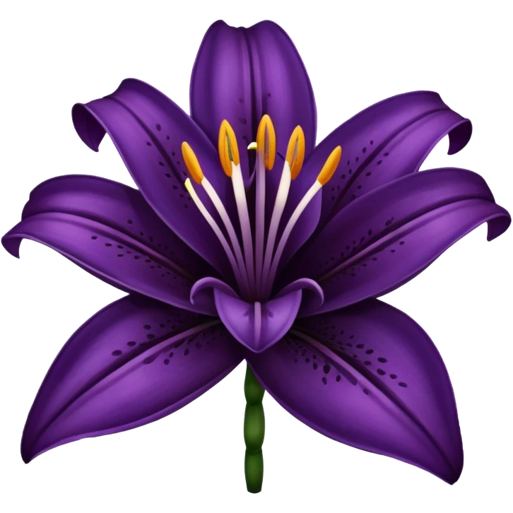 dark purple lily flower emoji