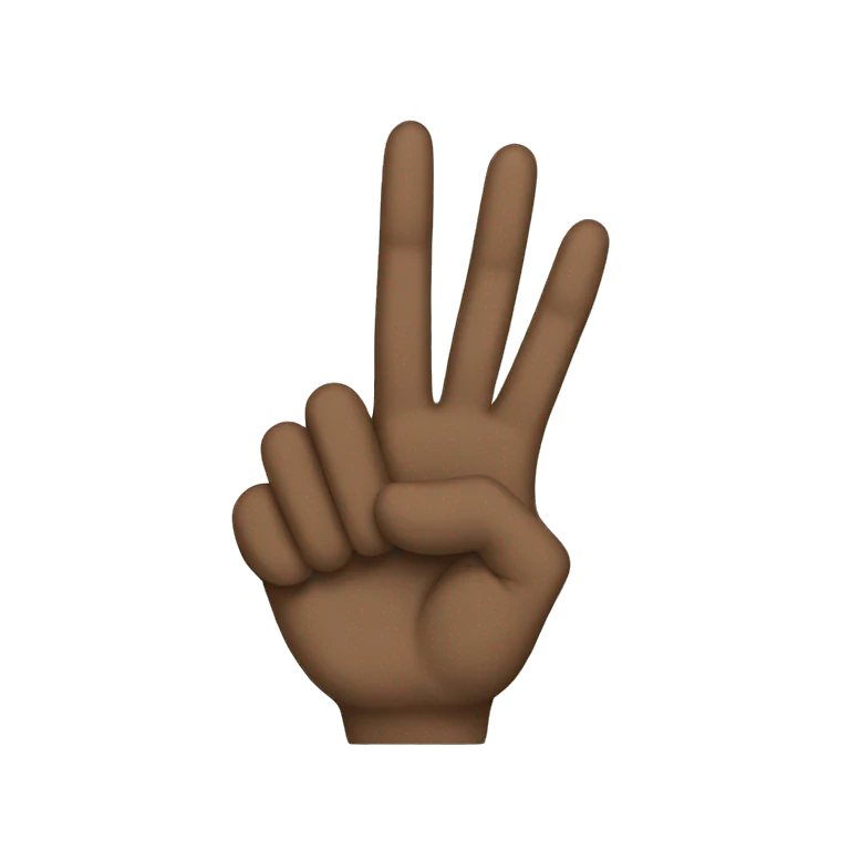 Peace sign emoji