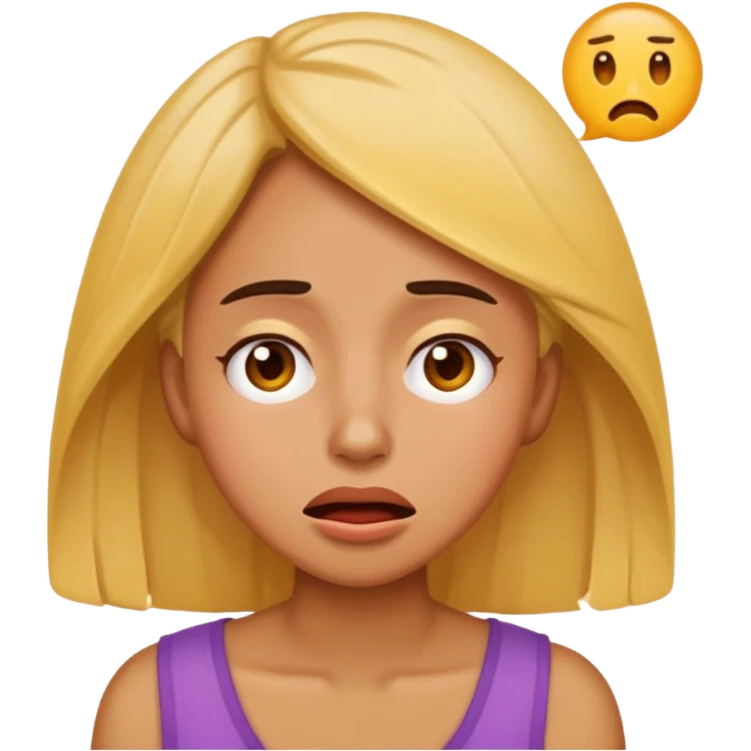 Very exhausted and confused lady emoji but with some humour about it emoji emoji