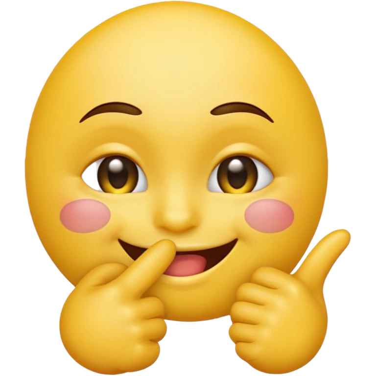 Round yellow emoji face with sexy eyes biting its index in a slightly erotic way biting its finger i say biting its fucking finger you dumbass emoji